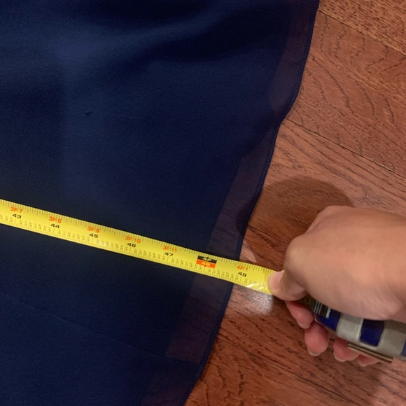 Ralph Lauren navy blue bridesmaid dress size 4P - Picture 5 of 6